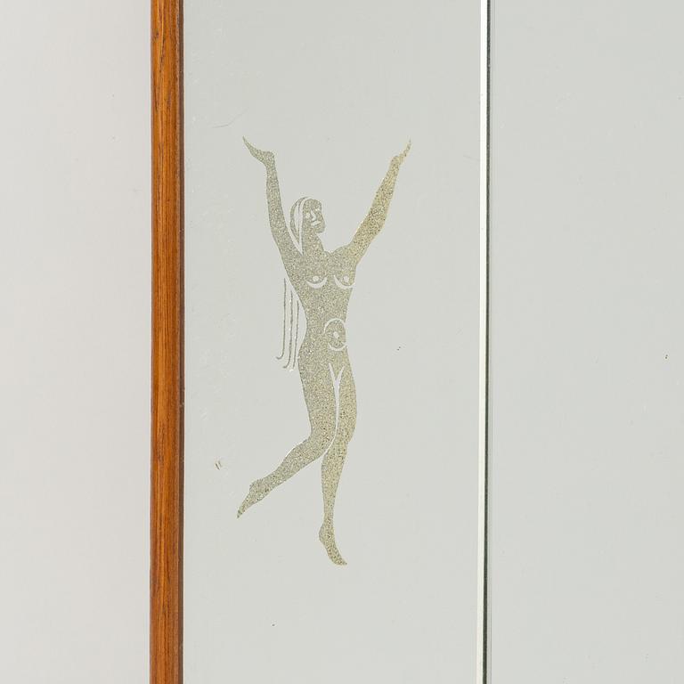 A Swedish Modern mirror, mid 20th Century.