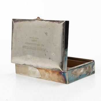 Cigarrskrin, silver, GAB, Stockholm 1928.