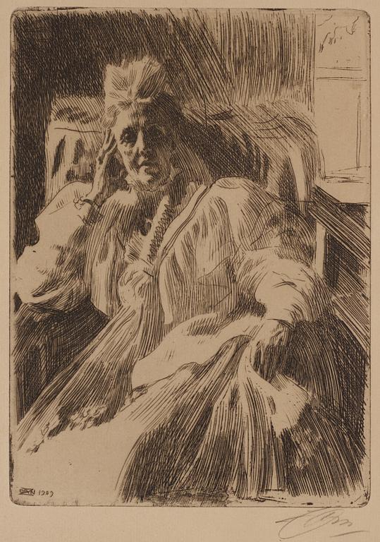 Anders Zorn, "Änkedrottning Sophia".