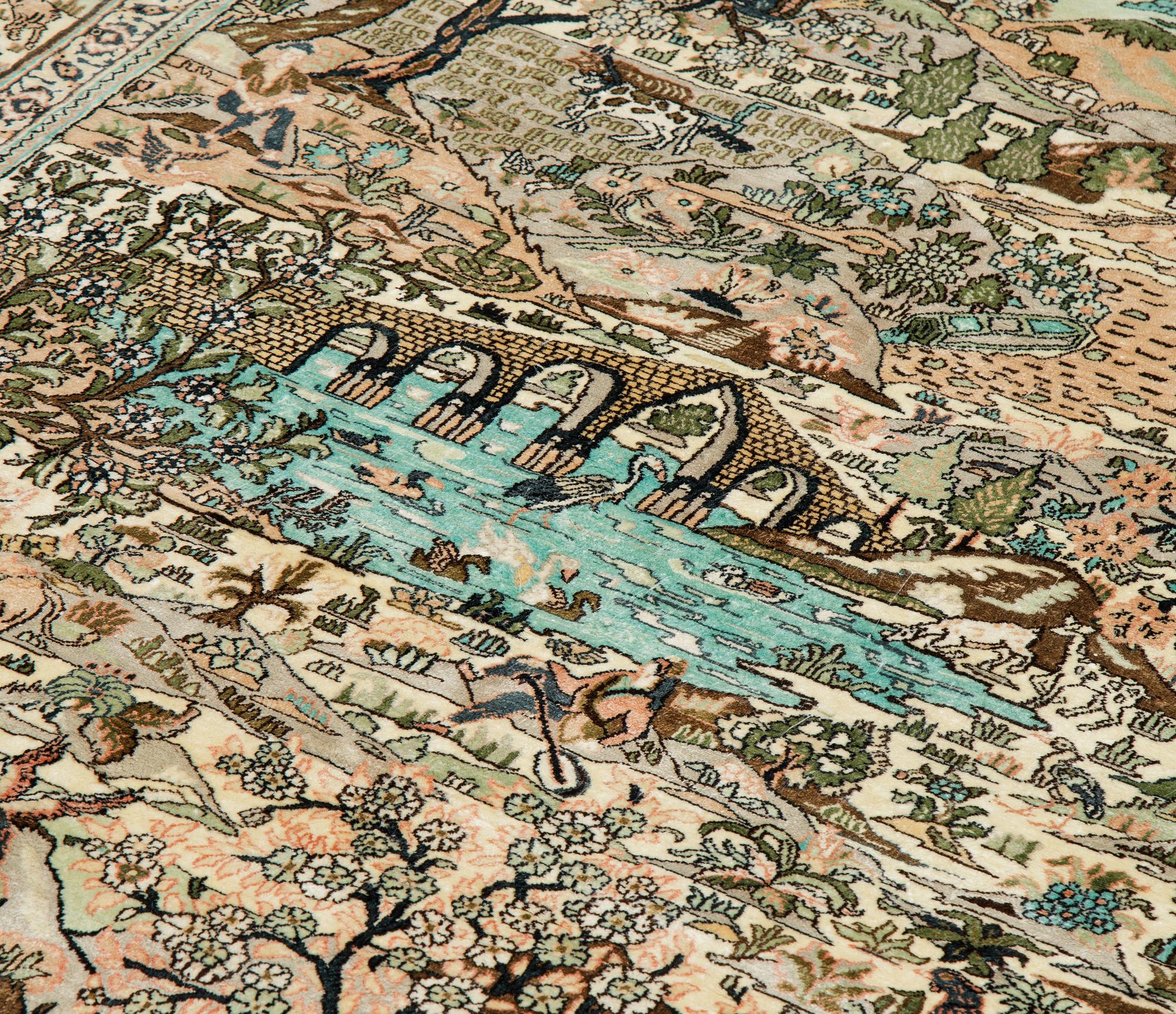 A carpet, oriental silk, ca 177 x 123 cm.