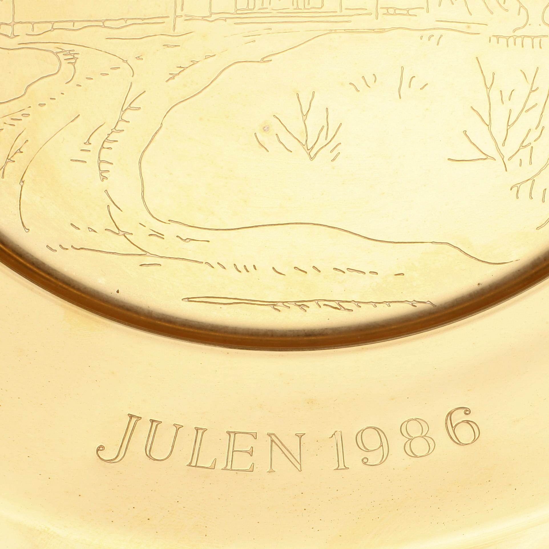 TALLRIKAR, 12 st, mässing, Skultuna, 1900-talets andra hälft.