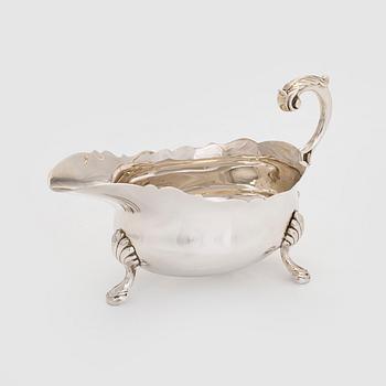 Såsbåt, sterling silver, Henry Hodson Plante, London England 1922.
