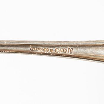 four silver serving utensils, Sweden, including Wilhelm smedberg, Karlstad, 1800.