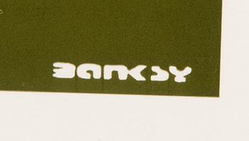 BANKSY, 12" EP with cover, DJDM (Danger Mouse), Laugh now / Keep it real, released 2008. Limited edition 0338/1000.