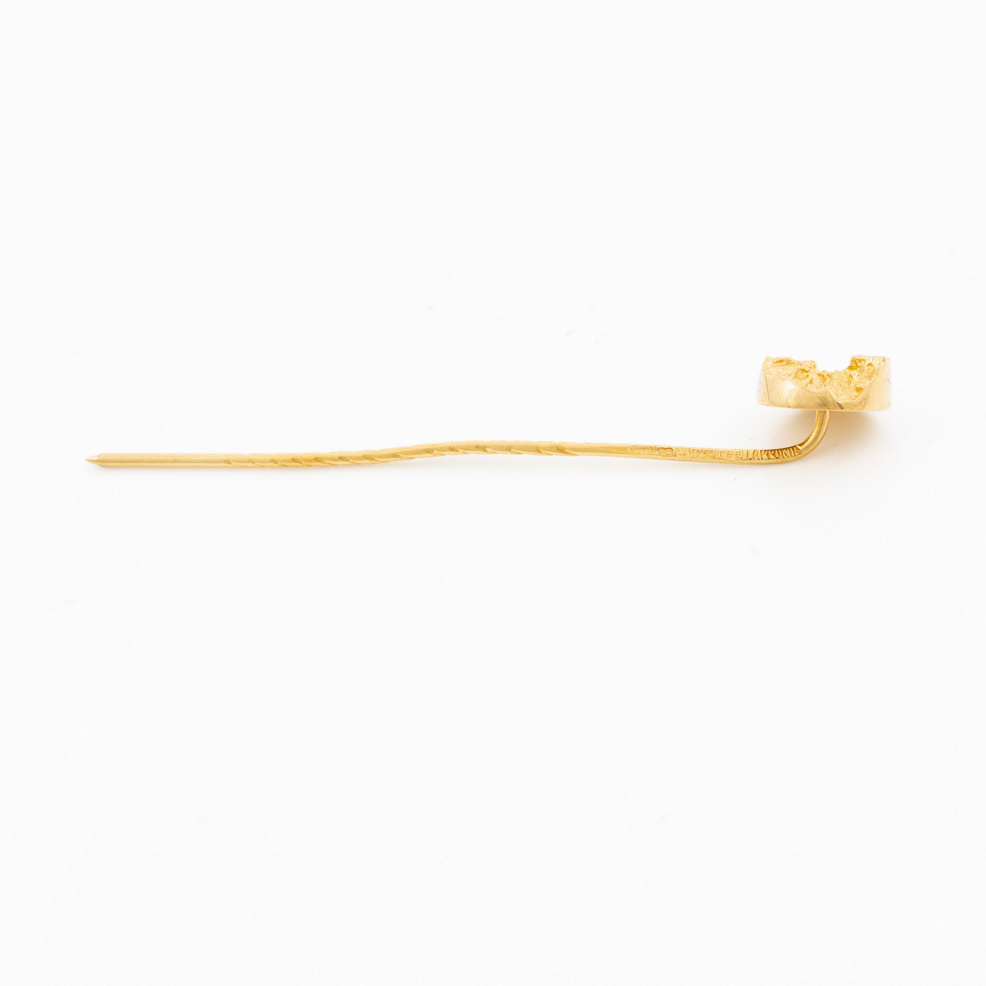 Lapponia, brooch pin, 18K gold.