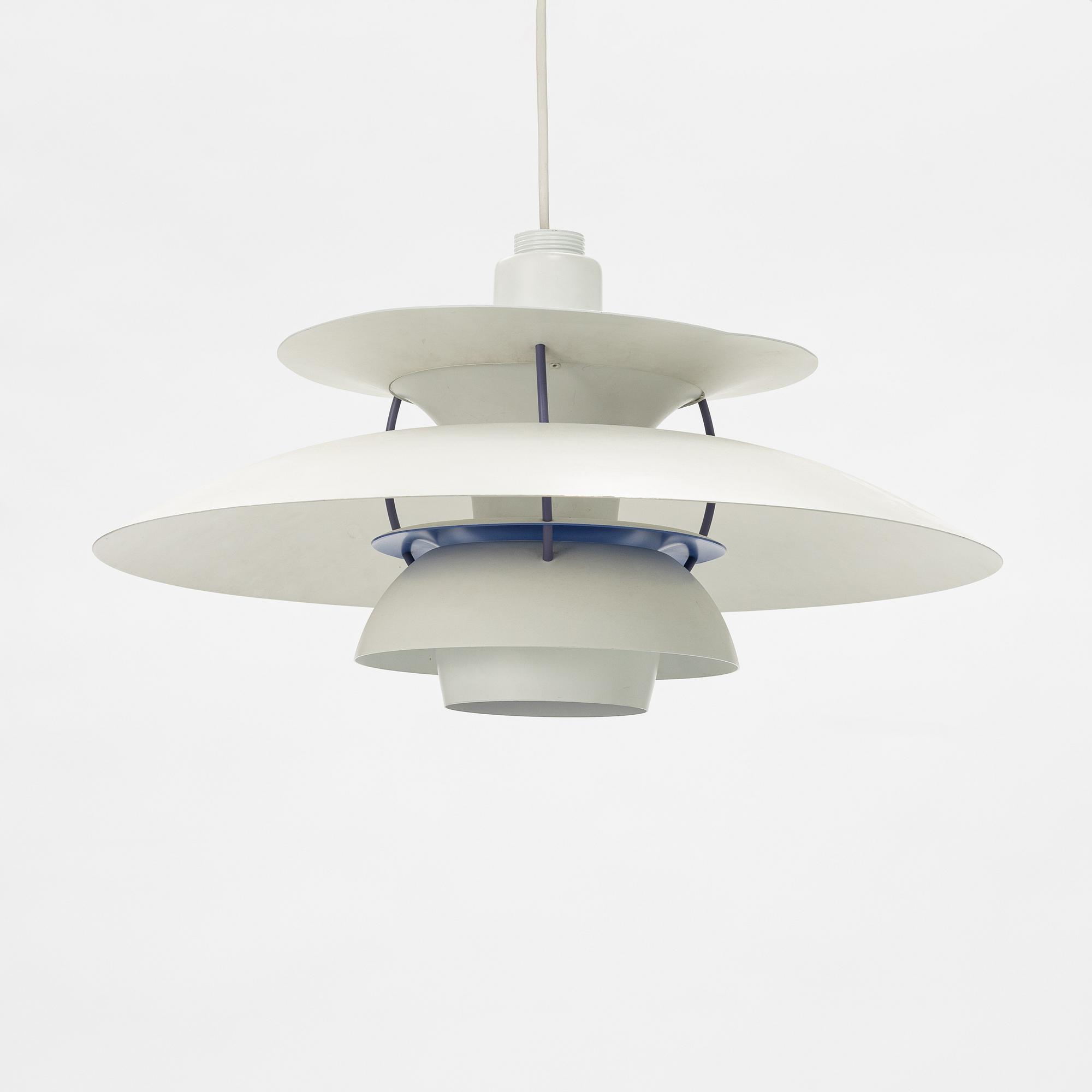 Poul Henningsen,a  "PH 5" ceiling lamp for Louis Poulsen, Denmark.