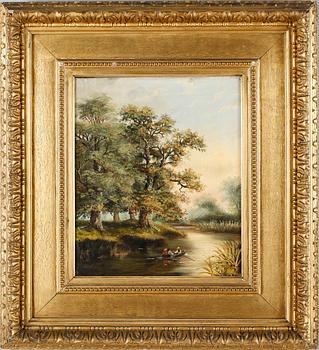 OKÄND KONSTNÄR, olja på duk, osignerad.