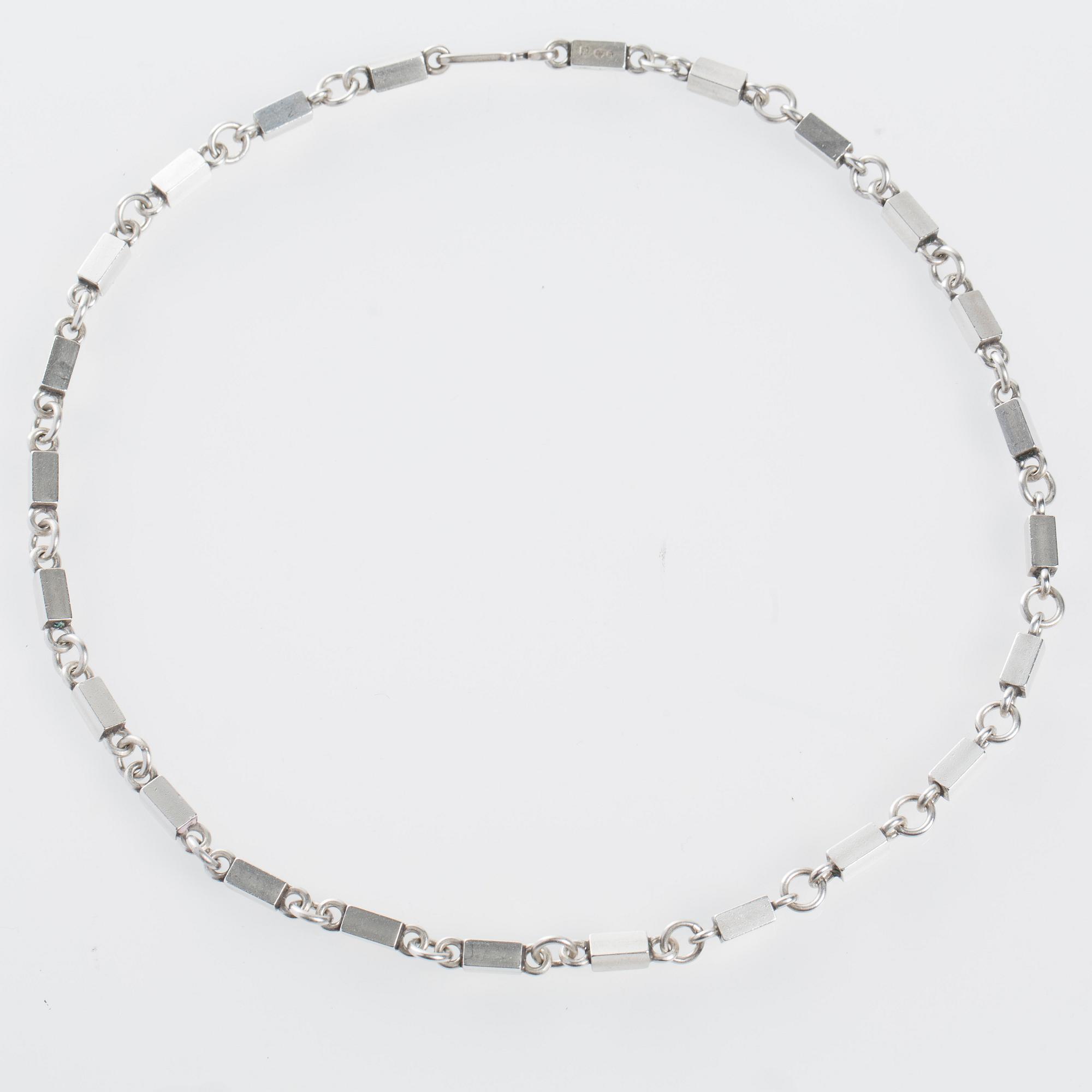 COLLIER, Wiwen Nilsson, Lund, 1960, sterlingsilver.
