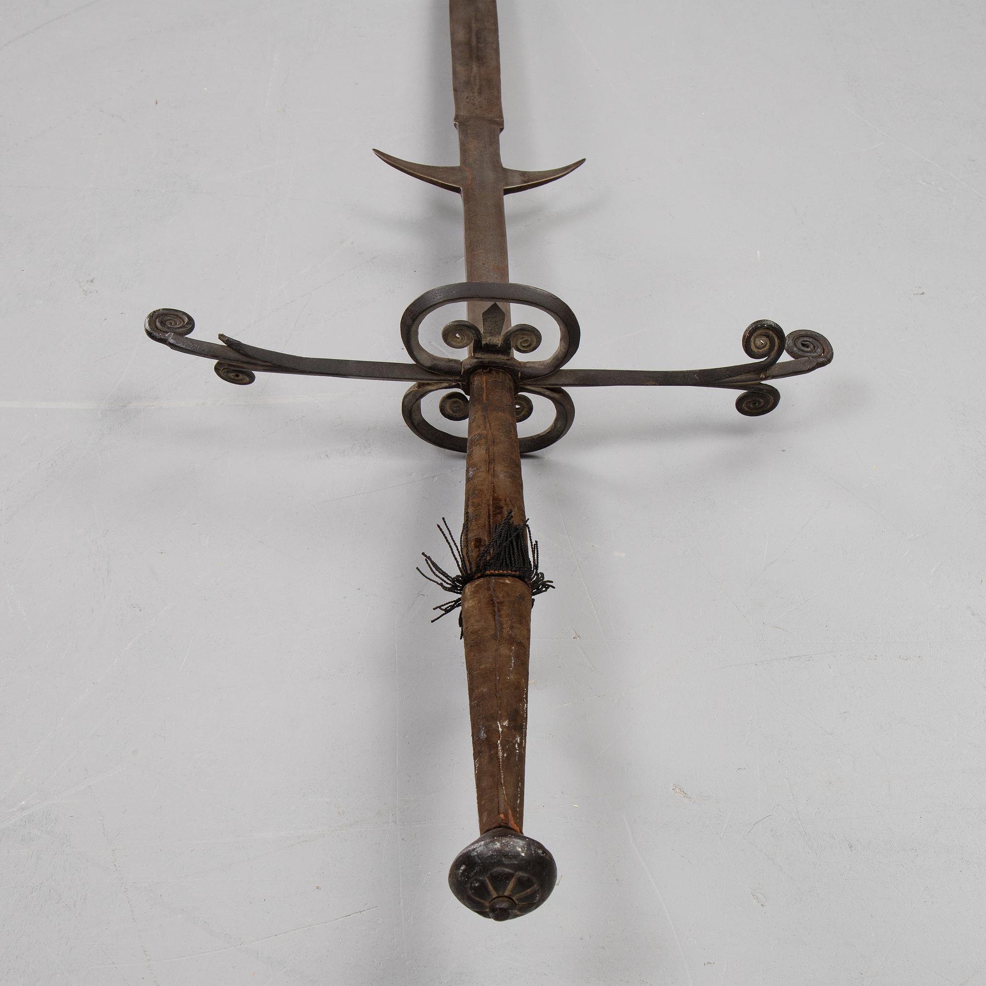 A two-hand sword, end of the 19th Century.