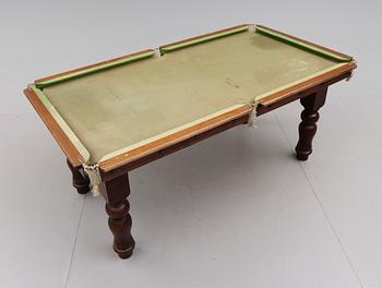 BILJARDBORD, 1900-talets första hälft.