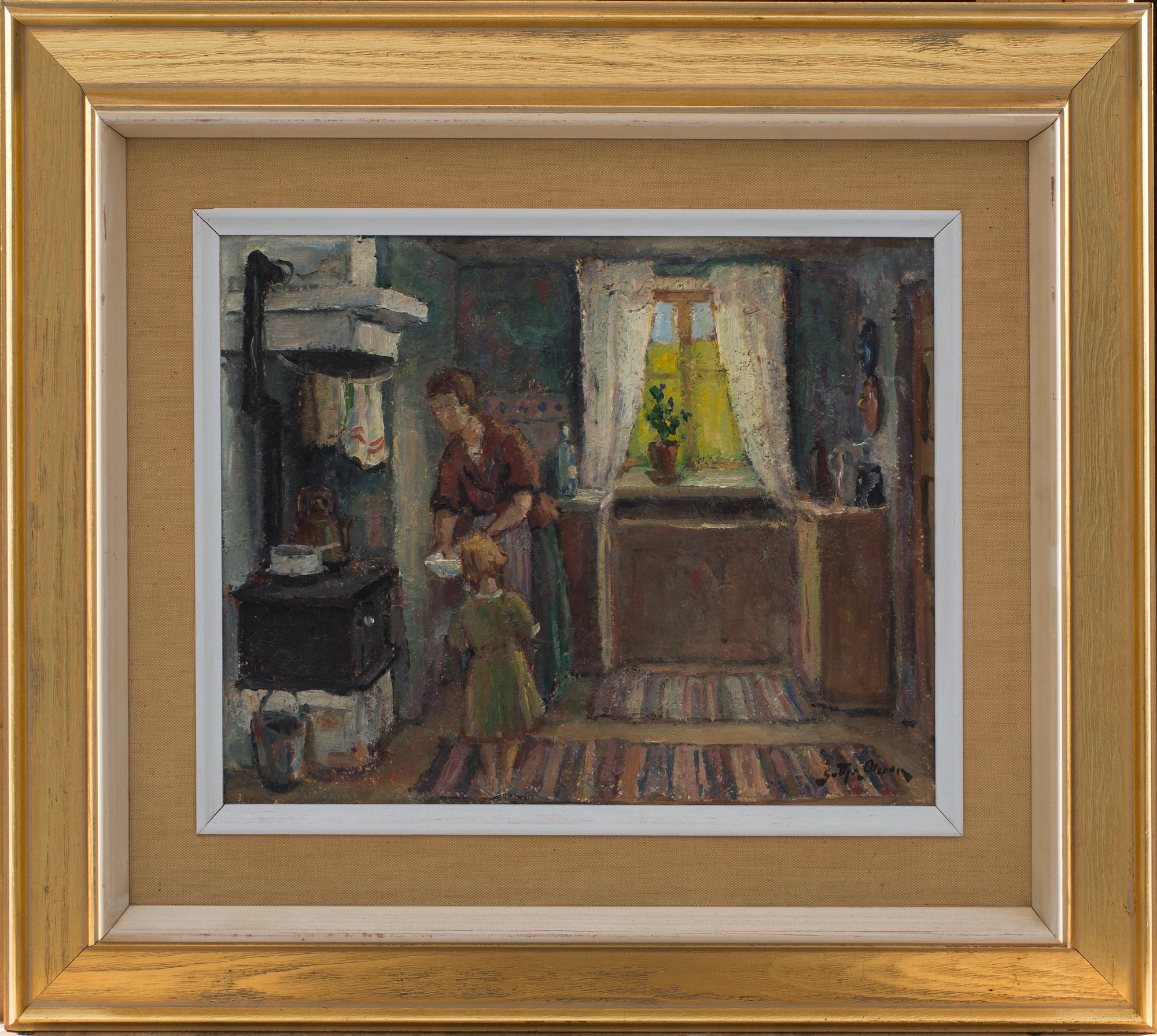 GOTTFRID OLSSON, olja på duk, signerad.
