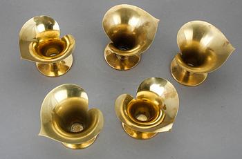 LJUSSTAKAR, 5 st, Carl Einar Borgström, Ystad Metall.