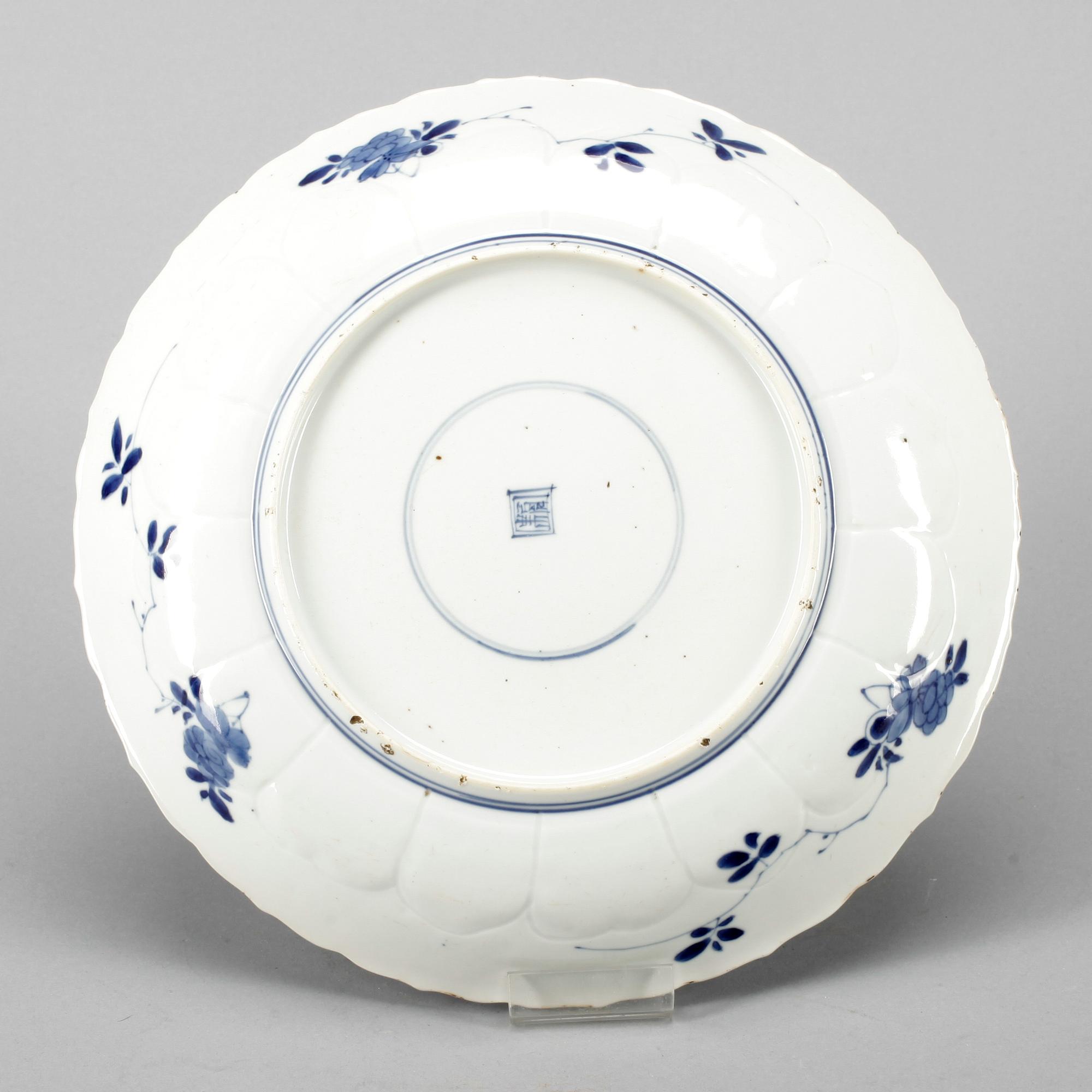 TALLRIK, porslin, Qing dynastin, Kangxi (1662-1722).