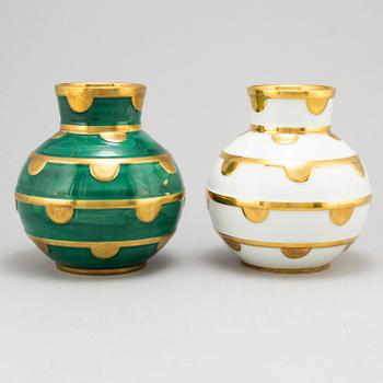 EDWARD HALD, two vases, model 171, Karlskrona, 1930's.