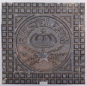 BRUNNSLOCK, gjutjärn, 1900-tal.