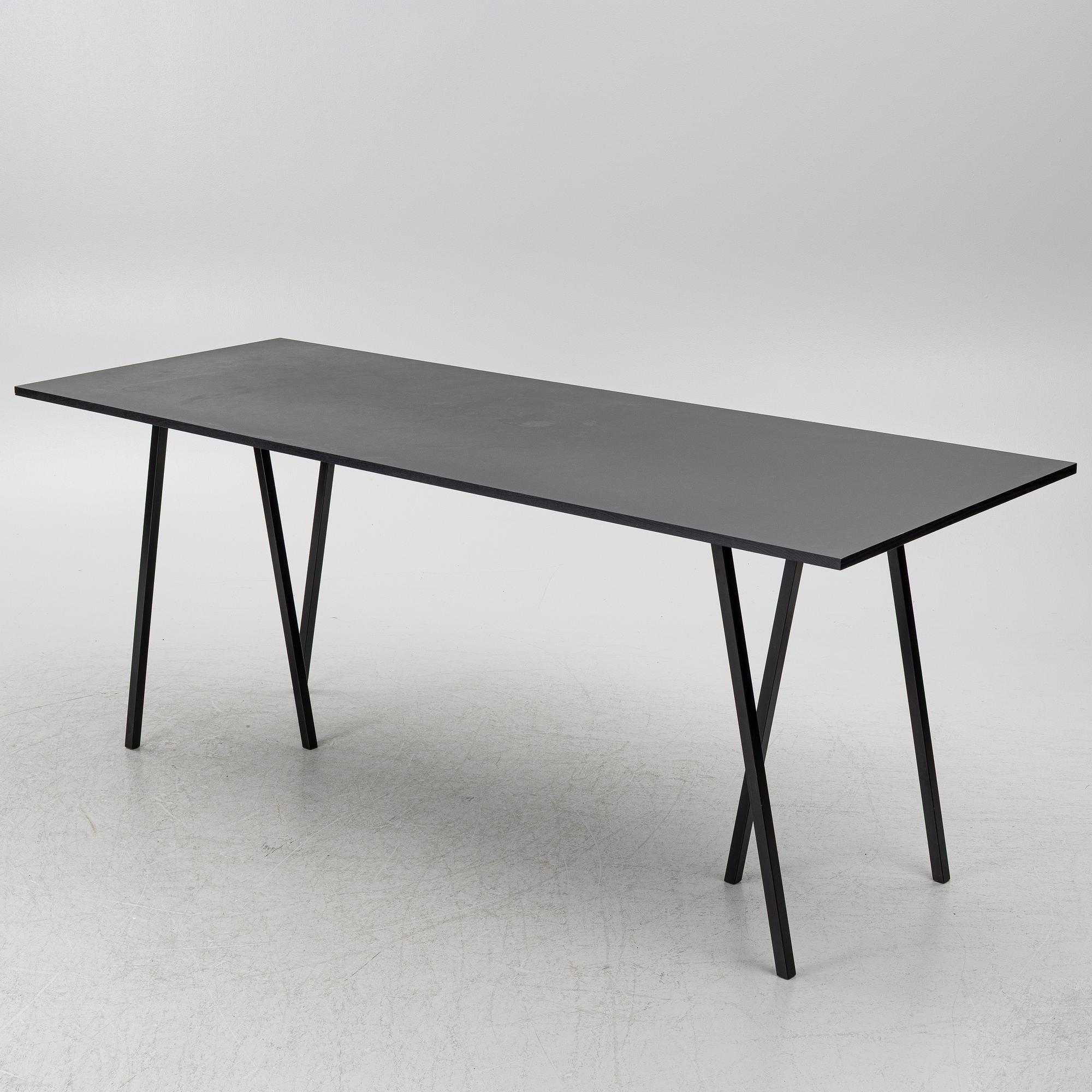 A 'Loop Stand High Table', Hay.