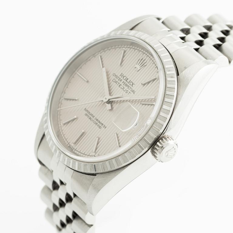 Rolex, Datejust, "Tapestry Dial", wristwatch, 36 mm.