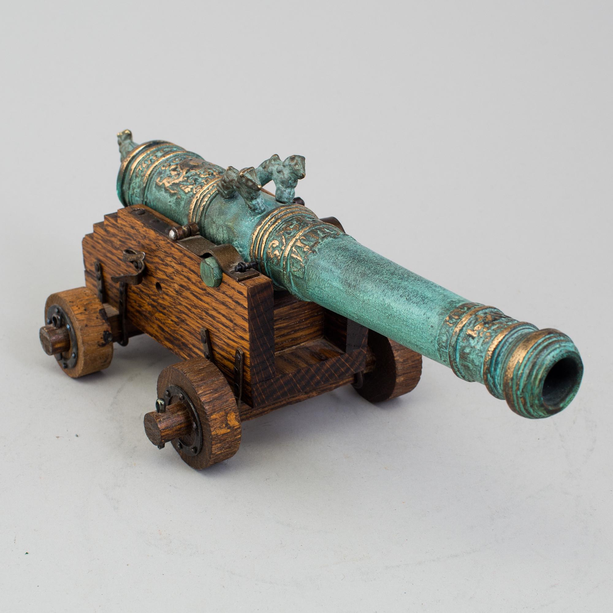 a table cannon by Svensk Metallkonst AB Karlskrona.