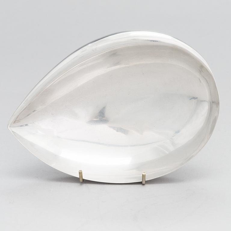 Tapio Wirkkala, skål, silver (916), Kultakeskus, Tavastehus 1958.