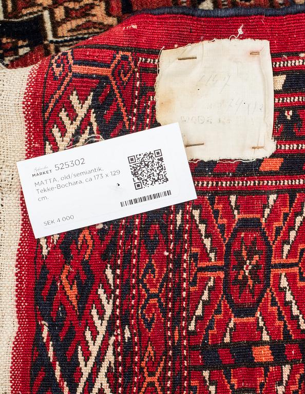 MATTA, old/semiantik, Tekke-Bochara, ca 173 x 129 cm.