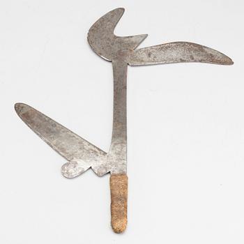 THROWING KNIFE, Zande, Nzakara, Central Africa.