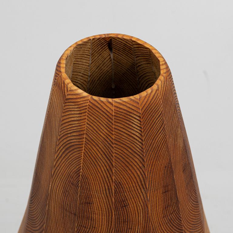 Floor lamp, pine, 1970s-80s.