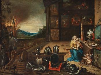 491. Jan van Kessel I Circle of, Allegory over War.