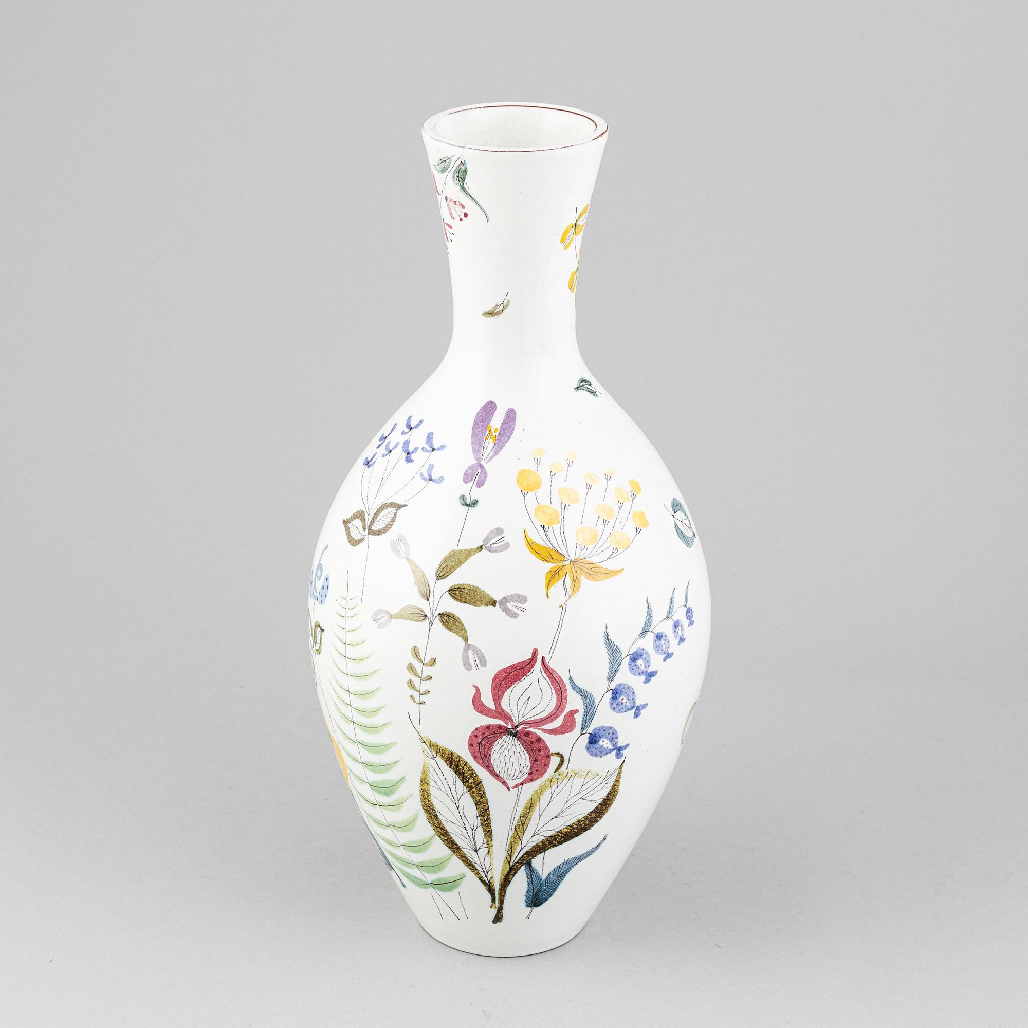 Stig Lindberg, an earthenware vase, Gustavsbergs studio.