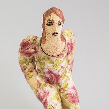 LISA LARSON, a unique stoneware figurine, Gustavsberg. Signed.