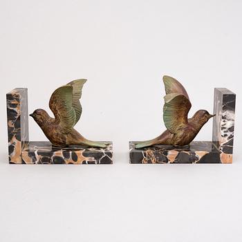 A pair of 1920'/1930's bookends, Belgium.