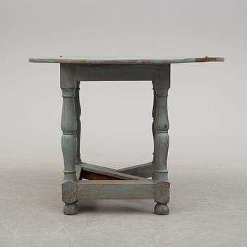 A 18th century painted table.