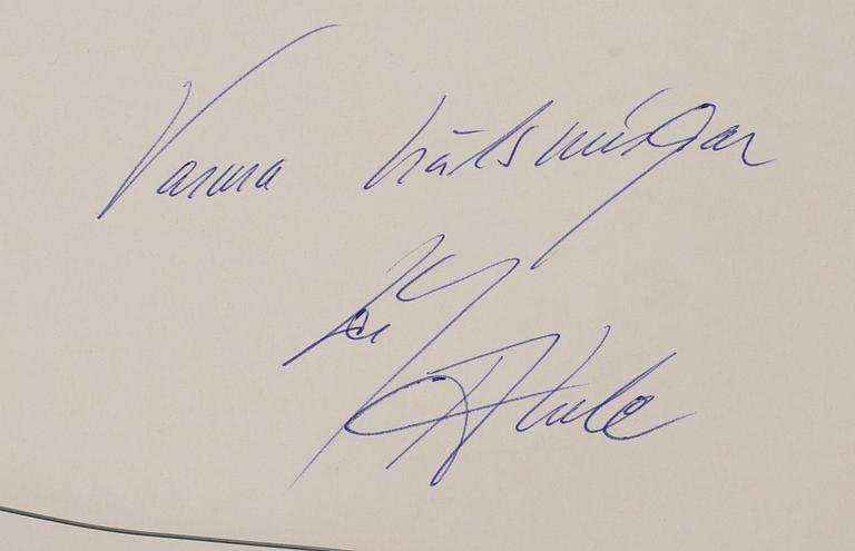 LEIF AHRLE, glasmålning, signerad.