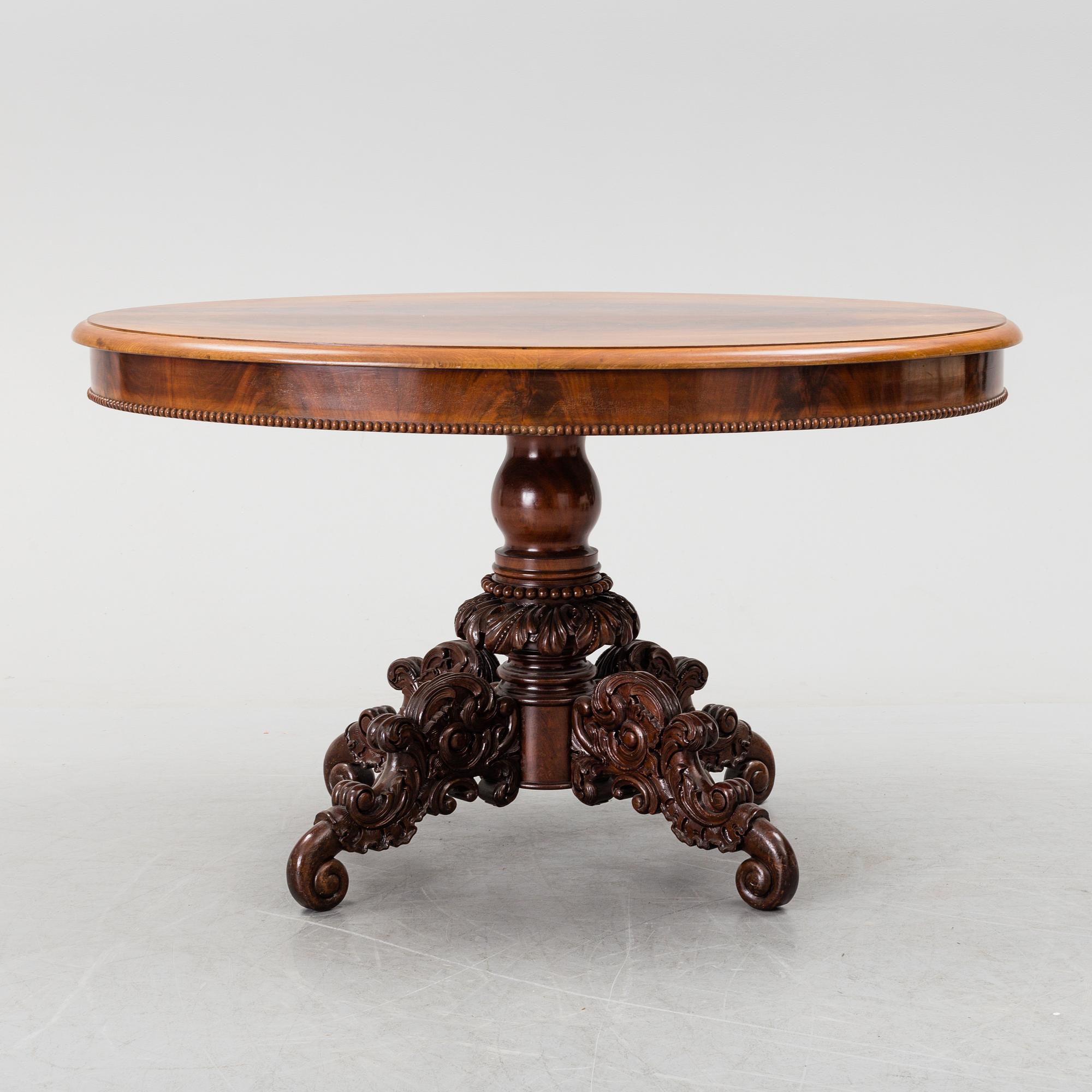 A mid 19th century mahogny table.