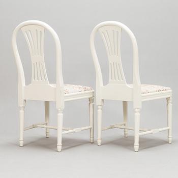 Twelve Gustavian style chairs, late 20th century.