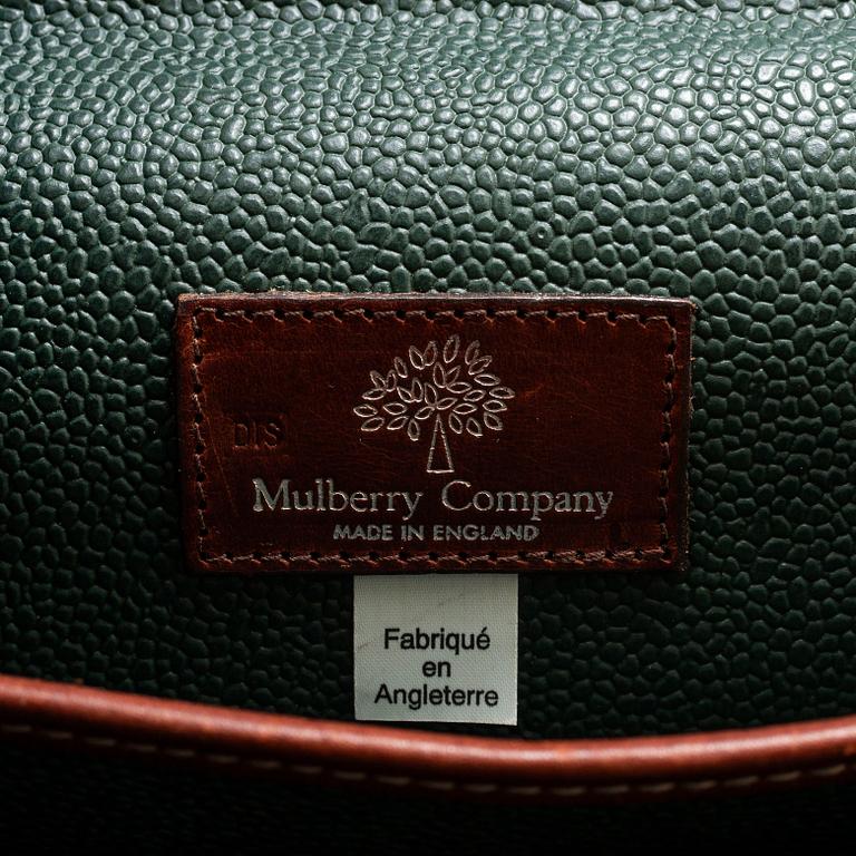MULBERRY, a Scotchgrain briefcase.