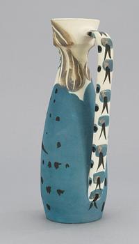 A Pablo Picasso "Femme" faience jug, Madoura, France 1955.