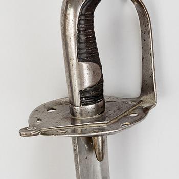 A 1780's British/Swedish 1808 pattern cavalry saber marked Osborne.