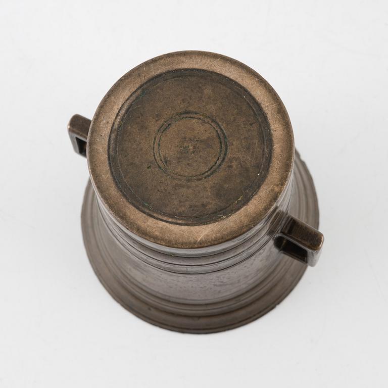 A mortar, 18th century.