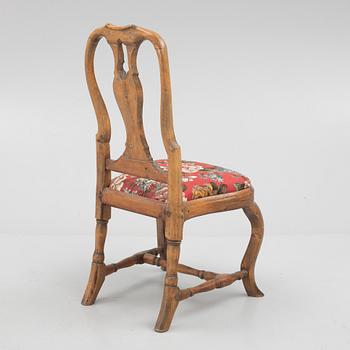 A Swedish rococo chair, Stockholm, later part 18th century.