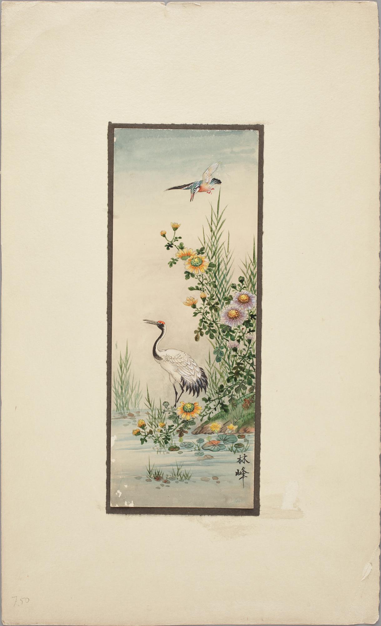 PARTI MÅLNINGAR OCH TRYCK, 9 delar, bl.a. Japan, 1900-tal.