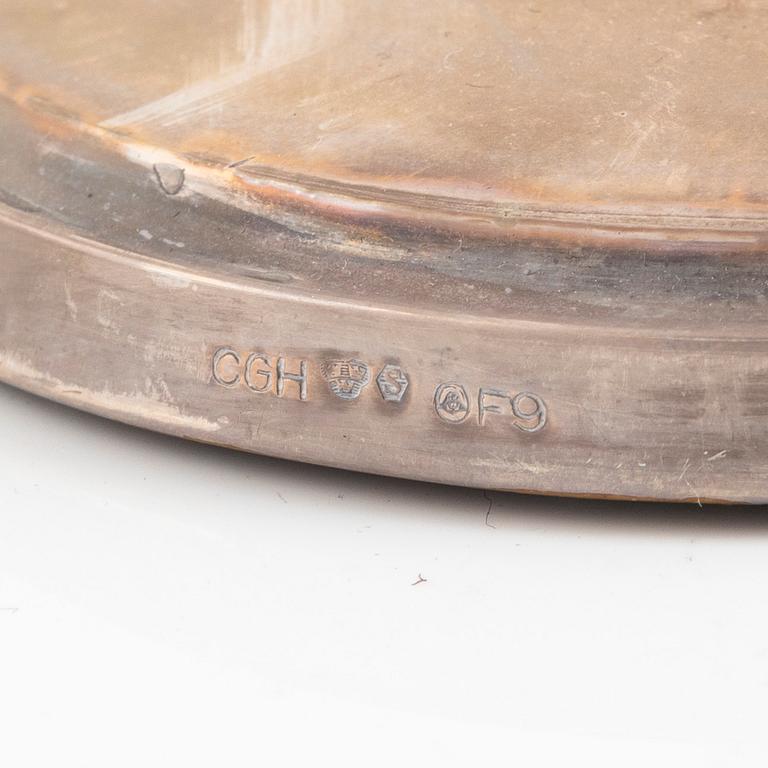 Two paird of silver candel sticks, GAB, 1951 and C.G.Hallberg, 1956, Sweden.