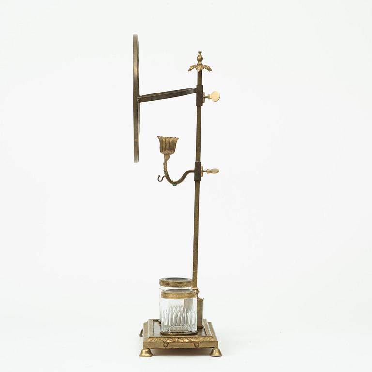 Miracle lamp with writing set, Moscow, Russia, around 1830.