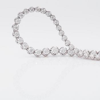 COLLIER, briljantslipade diamanter totalt ca 5,00 ct.