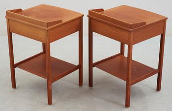 SÄNGBORD, ett par, NK's Triva-serie, design Kerstin Hörlin-Holmqvist.