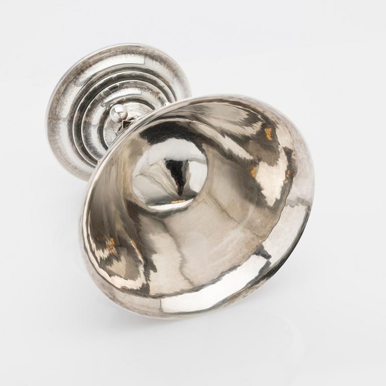 Johan Rohde, bowl on foot, sterling silver, Georg Jensen, Copenhagen, 1920.