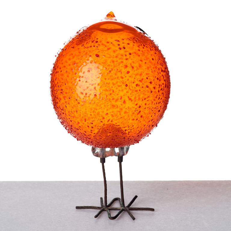 Peter Pelzel, a "Pulcino" glass bird, Vistosi, Italy 1960's.
