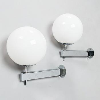 A pair of wall lights latter half of 20th century.