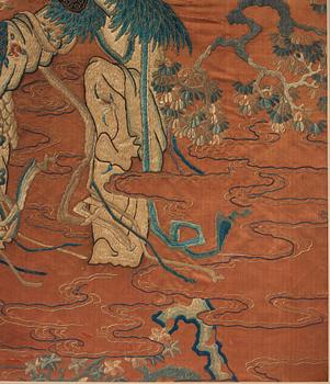 Broderi, siden, Qingdynasti, 1800-tal.