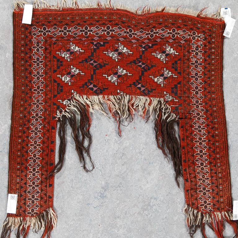 KAPUNUK, semiantik, Tekke Turkmen, ca 100x100 cm.
