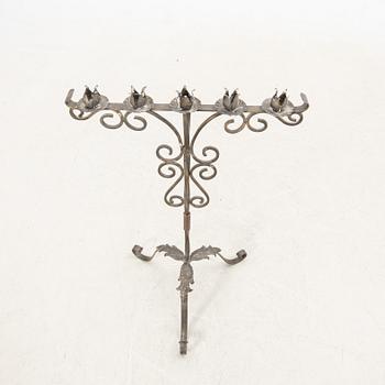 Golvljusstake 1900-talets mitt smide.